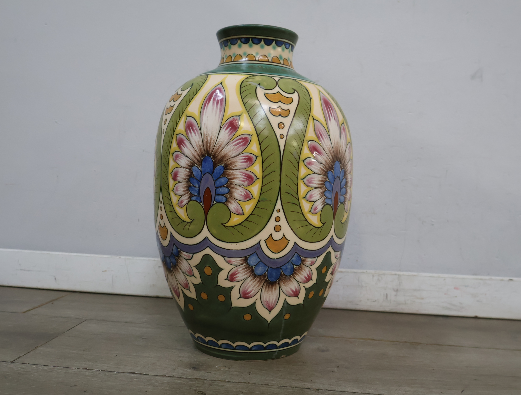 Goudsplaten Gouda Holland Vaas – foto 6 – kavel bij GSD Auctions, Zoeterwoude