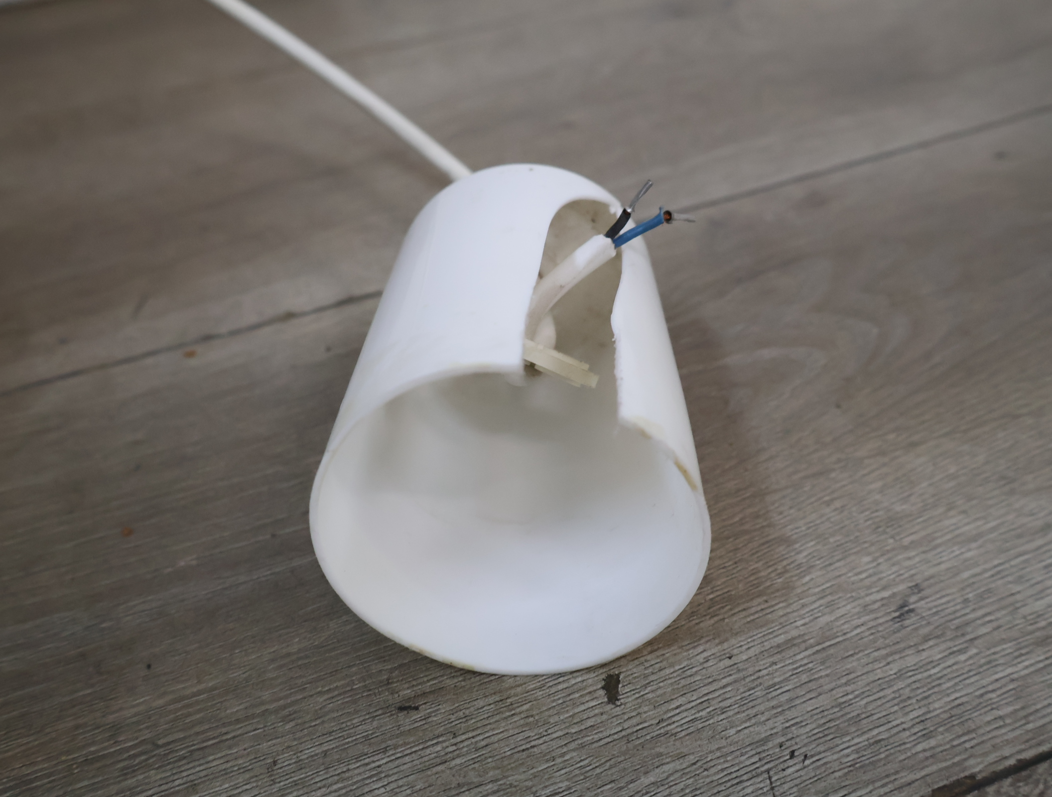 Vintage Scandinavische hanglamp - jute teak – foto 6 – kavel bij GSD Auctions, Zoeterwoude