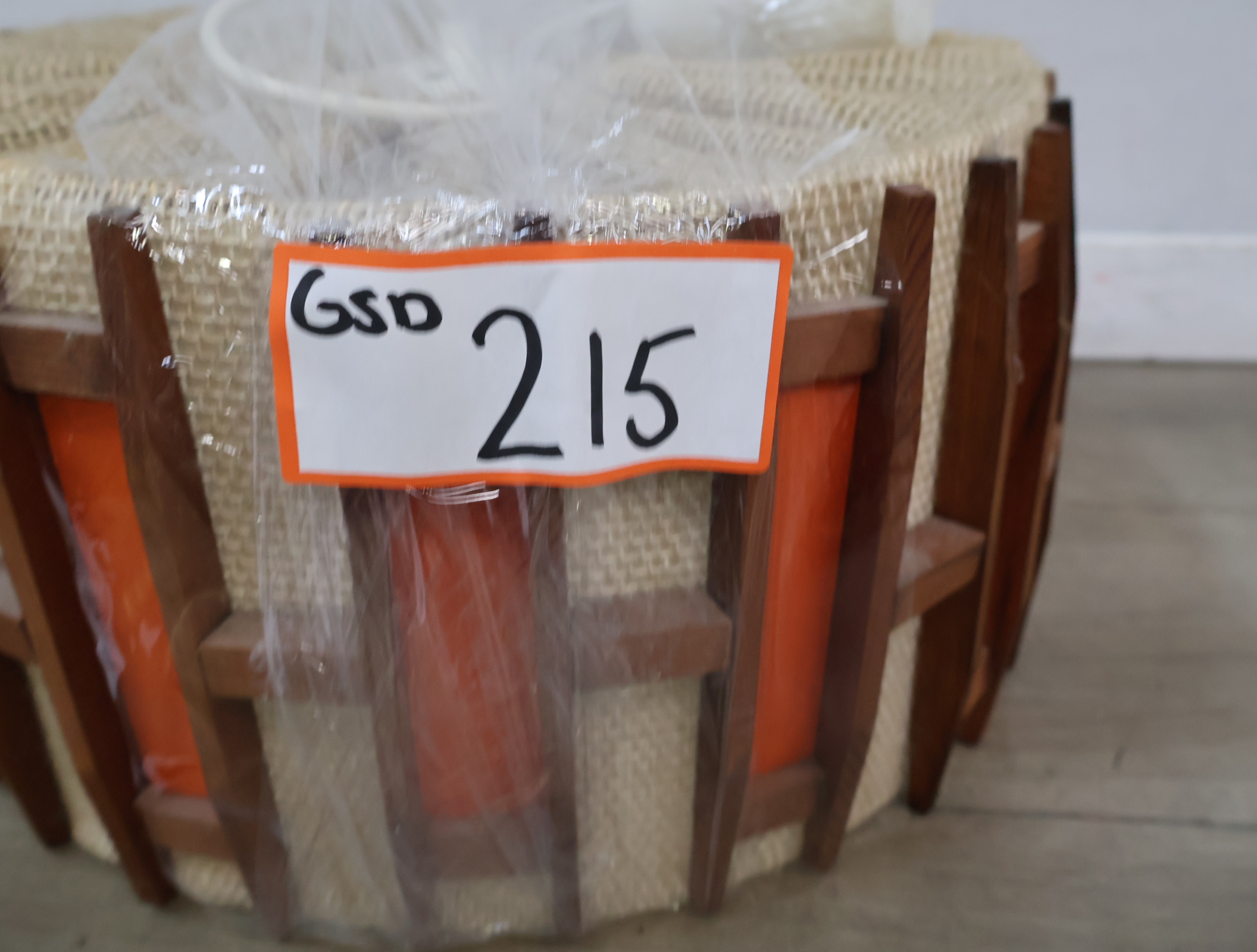 Vintage Scandinavische hanglamp - jute teak – foto 19 – kavel bij GSD Auctions, Zoeterwoude