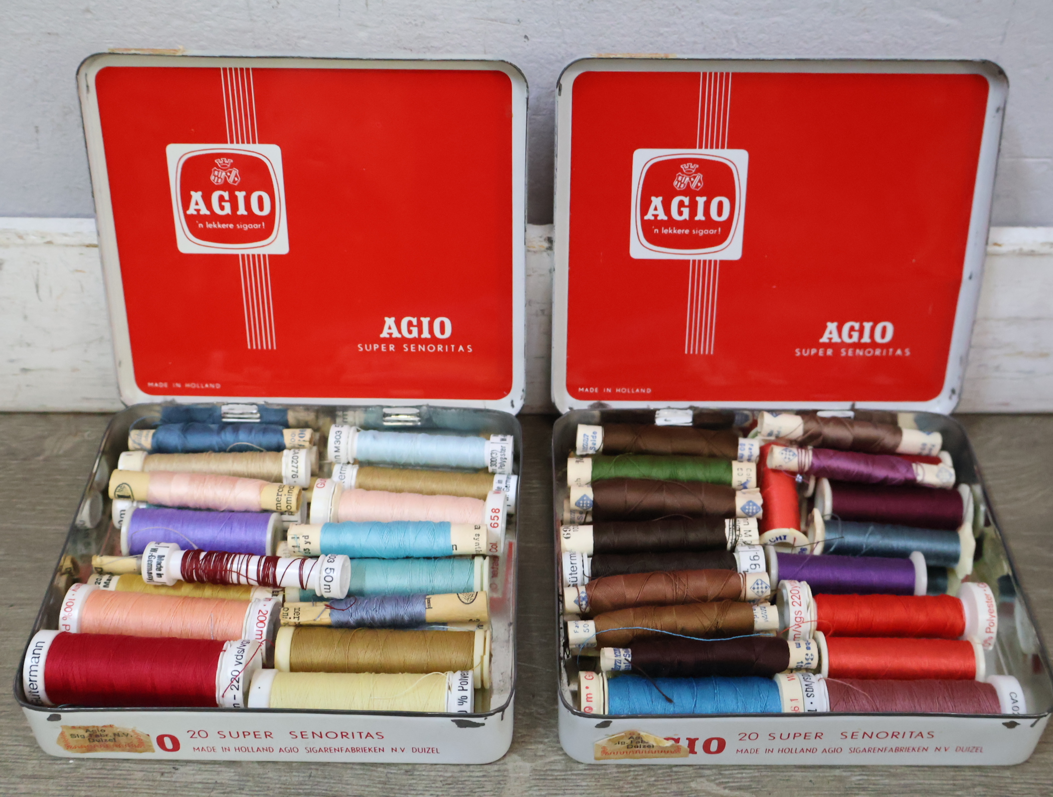 Houten naaidoos met Garen – foto 8 – kavel bij GSD Auctions, Zoeterwoude