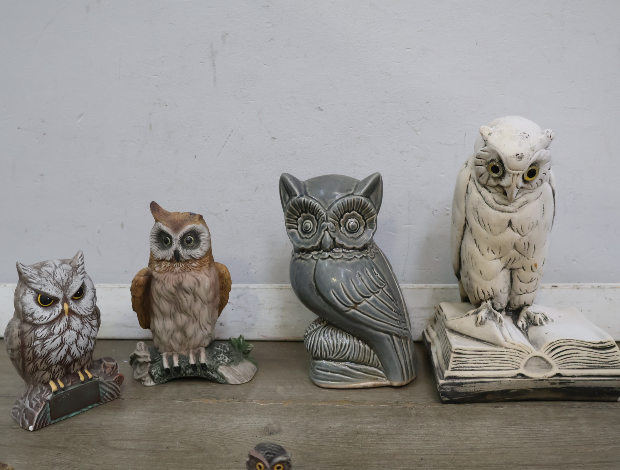 Verzameling uilen beeldjes en boekensteunen – foto 7 – kavel bij GSD Auctions, Zoeterwoude