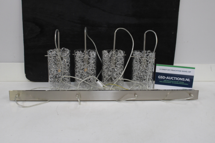 Moderne hanglamp met vier lampen' – foto 2 – kavel bij GSD Auctions, Zoeterwoude