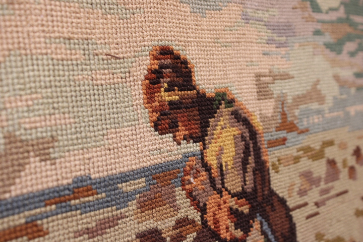Geborduurd werk van het wereldberoemde schilderij L’Angélus' – foto 8 – kavel bij GSD Auctions, Zoeterwoude
