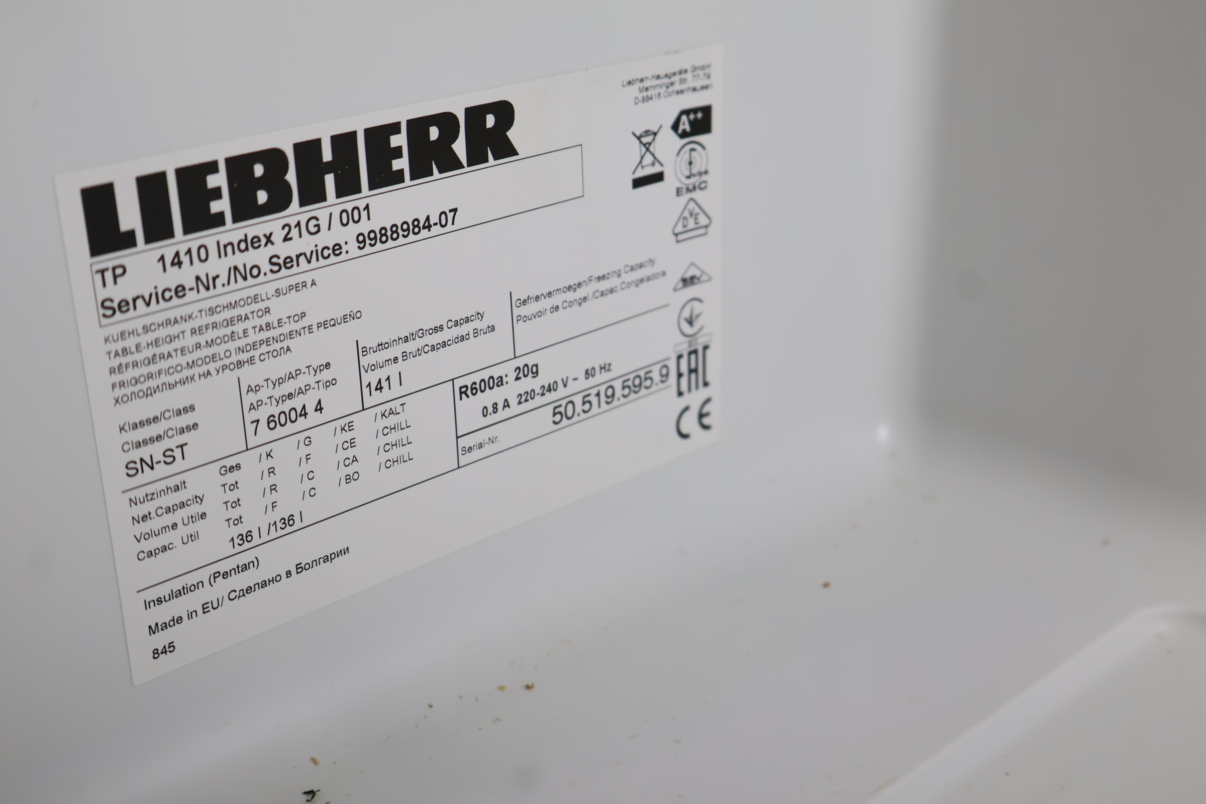 Liebherr vriezer wit – foto 14 – kavel bij GSD Auctions, Zoeterwoude