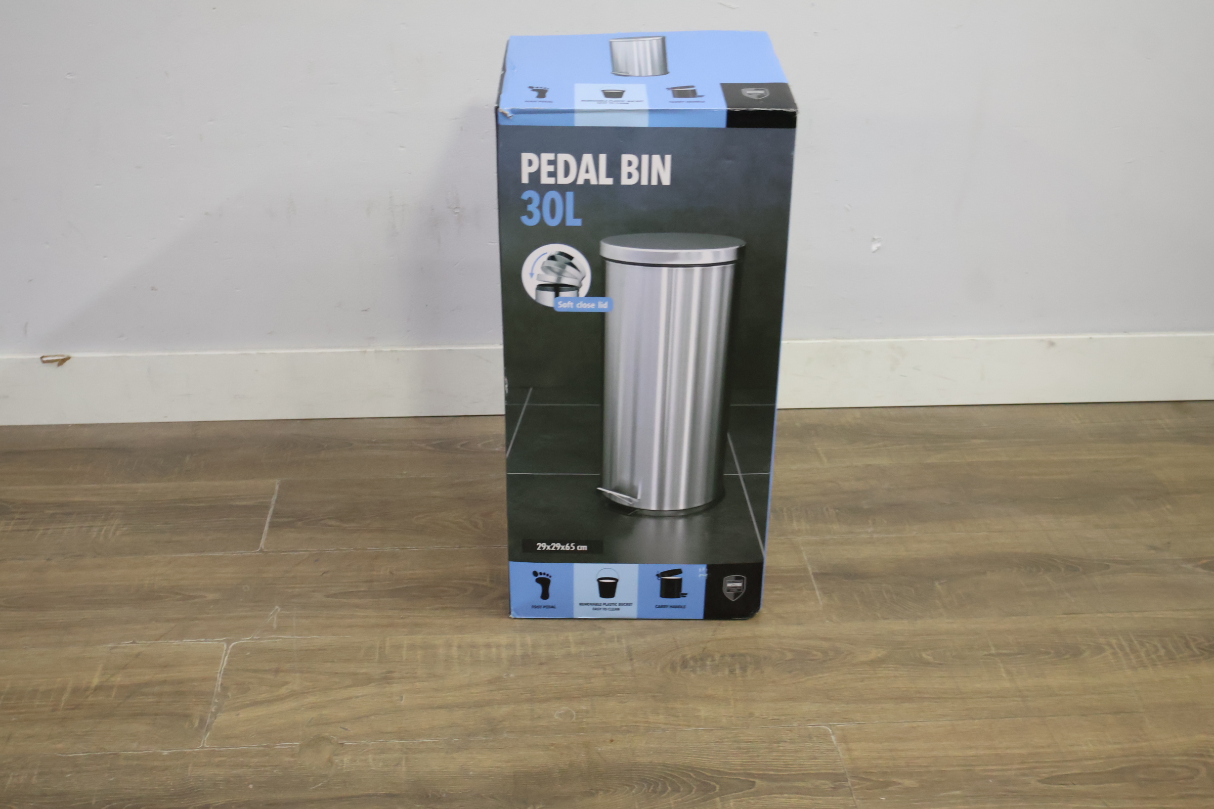 pedaalemmer 30L RVS prullenbak – foto 4 – kavel bij GSD Auctions, Zoeterwoude