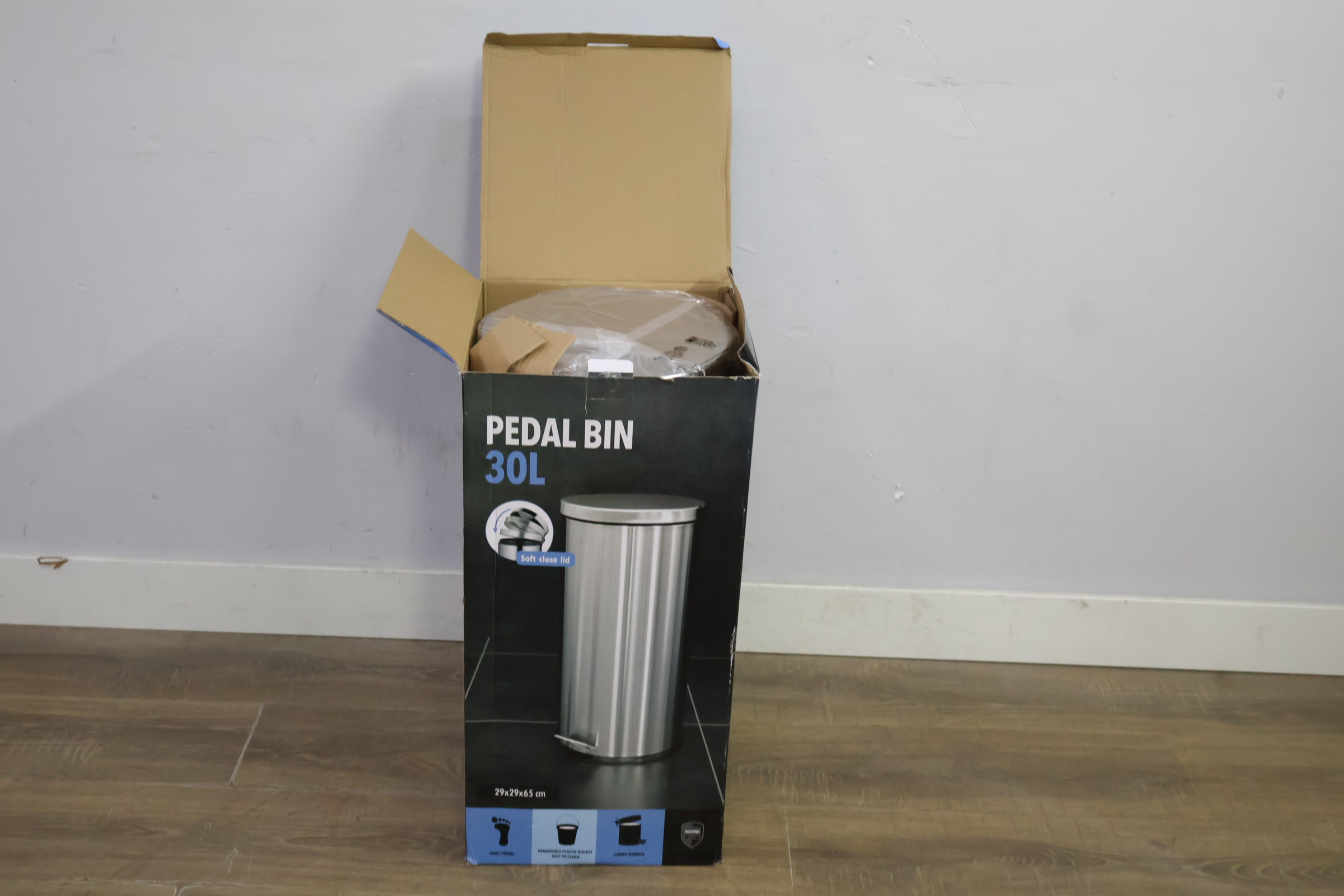 pedaalemmer 30L RVS prullenbak – foto 12 – kavel bij GSD Auctions, Zoeterwoude