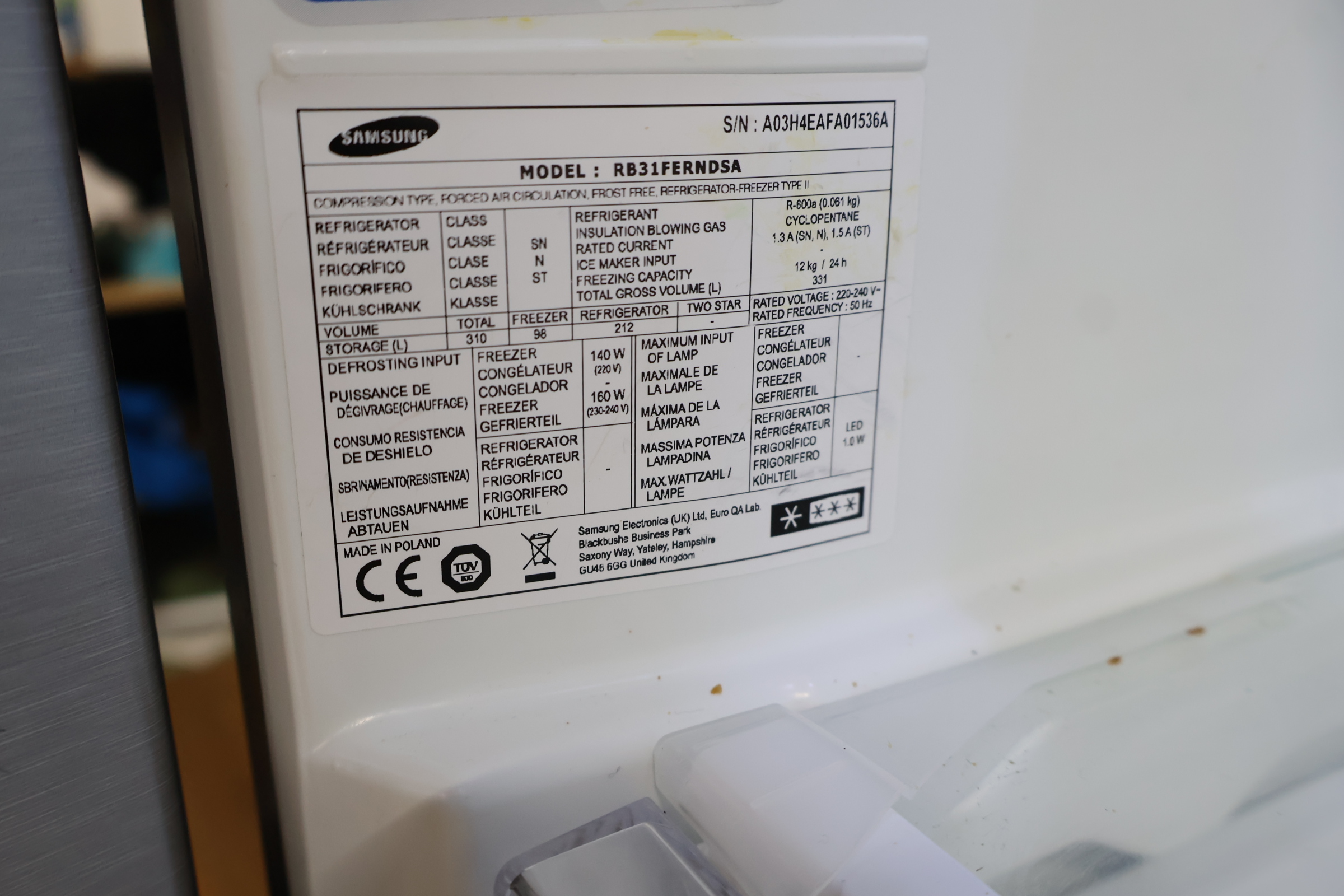 Samsung koelkast – foto 13 – kavel bij GSD Auctions, Zoeterwoude
