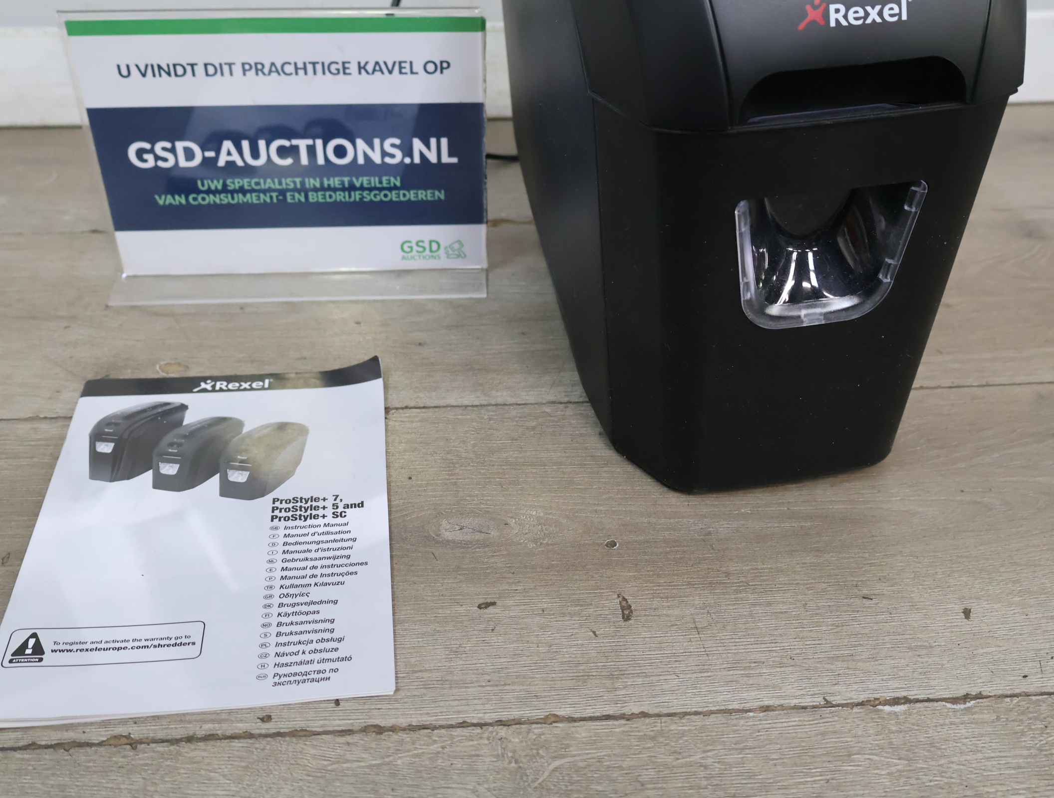 Rexel papierversnipperaar – foto 2 – kavel bij GSD Auctions, Zoeterwoude