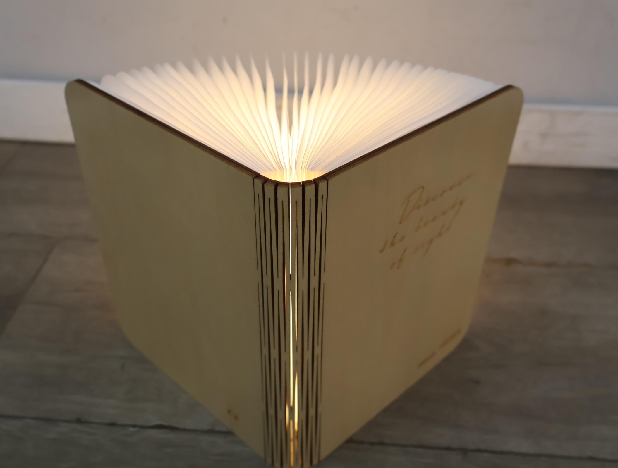 Opengevouwen boeklamp design – foto 20 – kavel bij GSD Auctions, Zoeterwoude