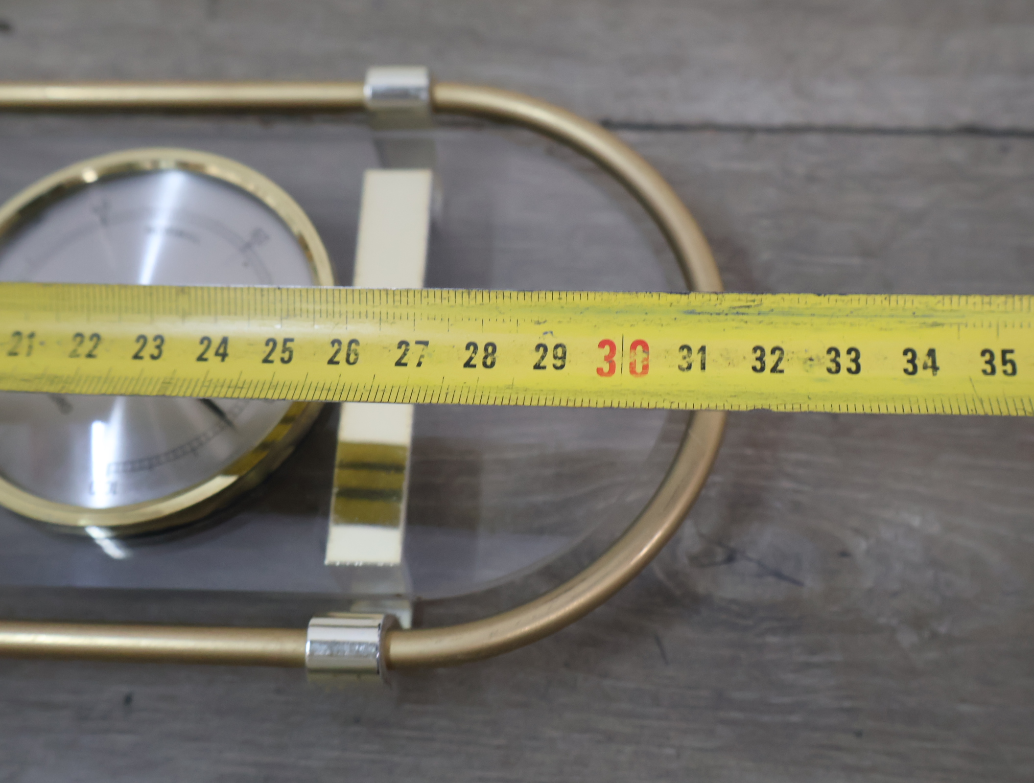Barometer, hygrometer en thermometer set in gouden frame – foto 13 – kavel bij GSD Auctions, Zoeterwoude
