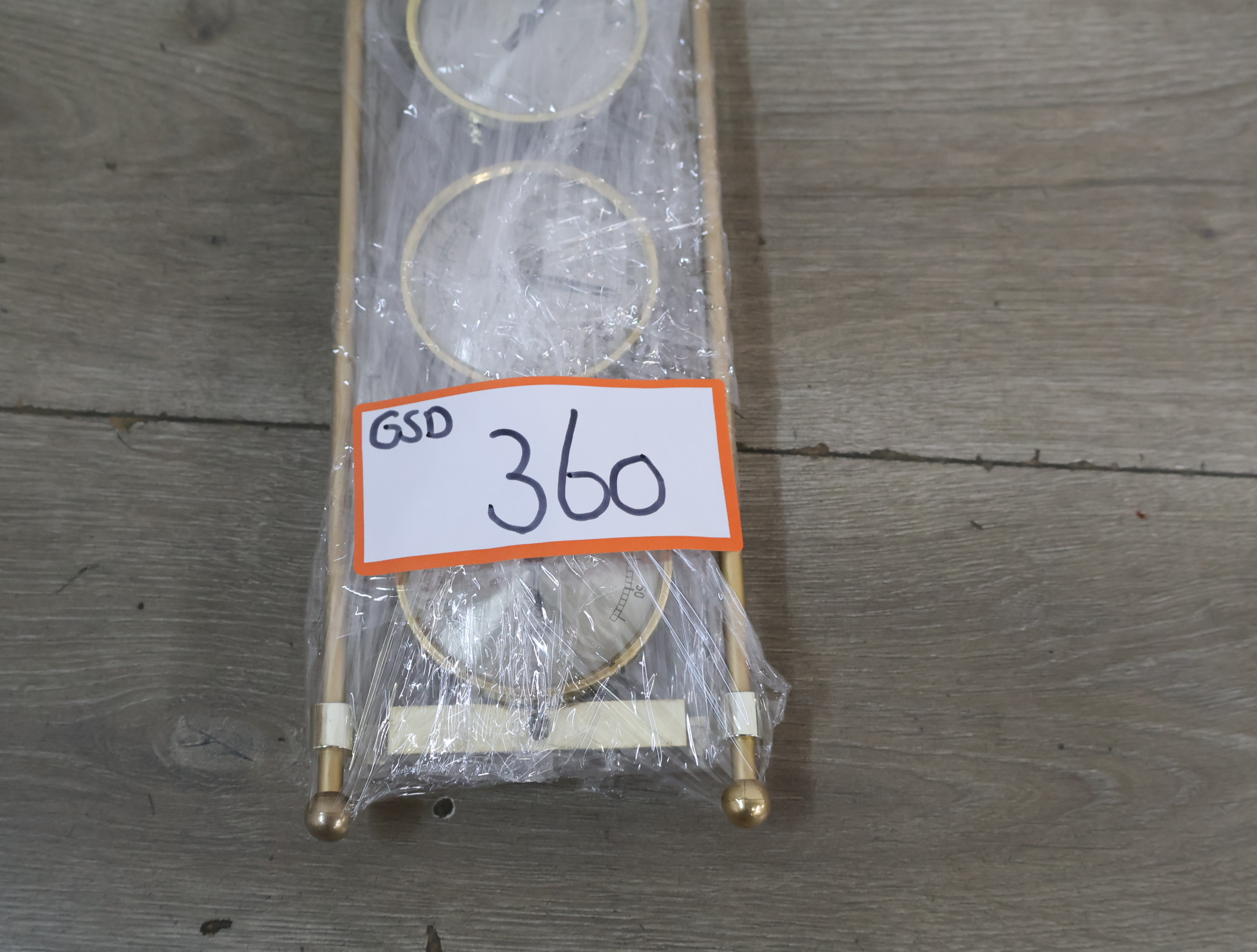 Barometer, hygrometer en thermometer set in gouden frame – foto 16 – kavel bij GSD Auctions, Zoeterwoude