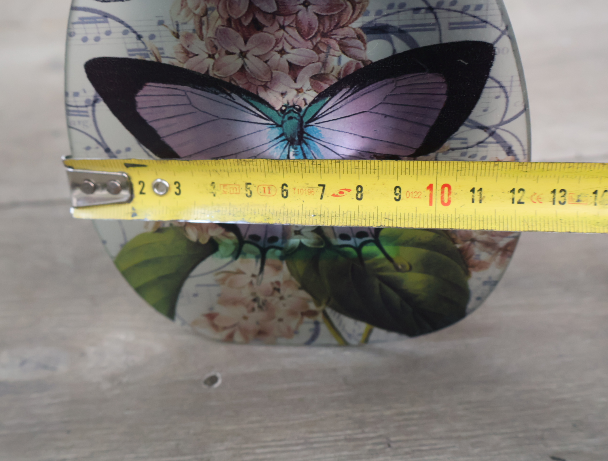 waxinelicht houder met vlinder en bloemenprint – foto 14 – kavel bij GSD Auctions, Zoeterwoude