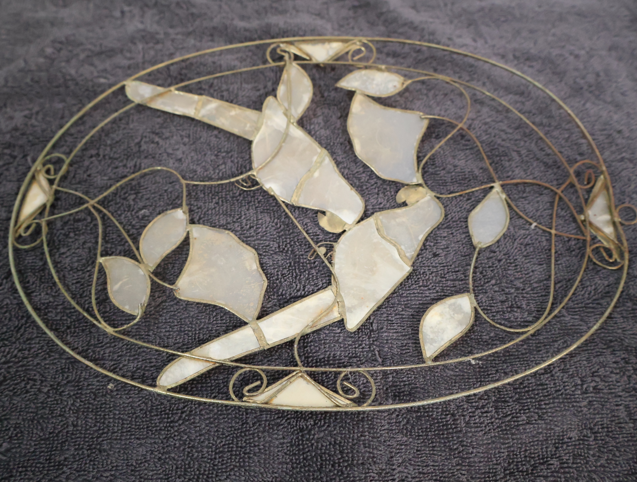 Decoratief wandornament met vogels van parelmoer – foto 11 – kavel bij GSD Auctions, Zoeterwoude