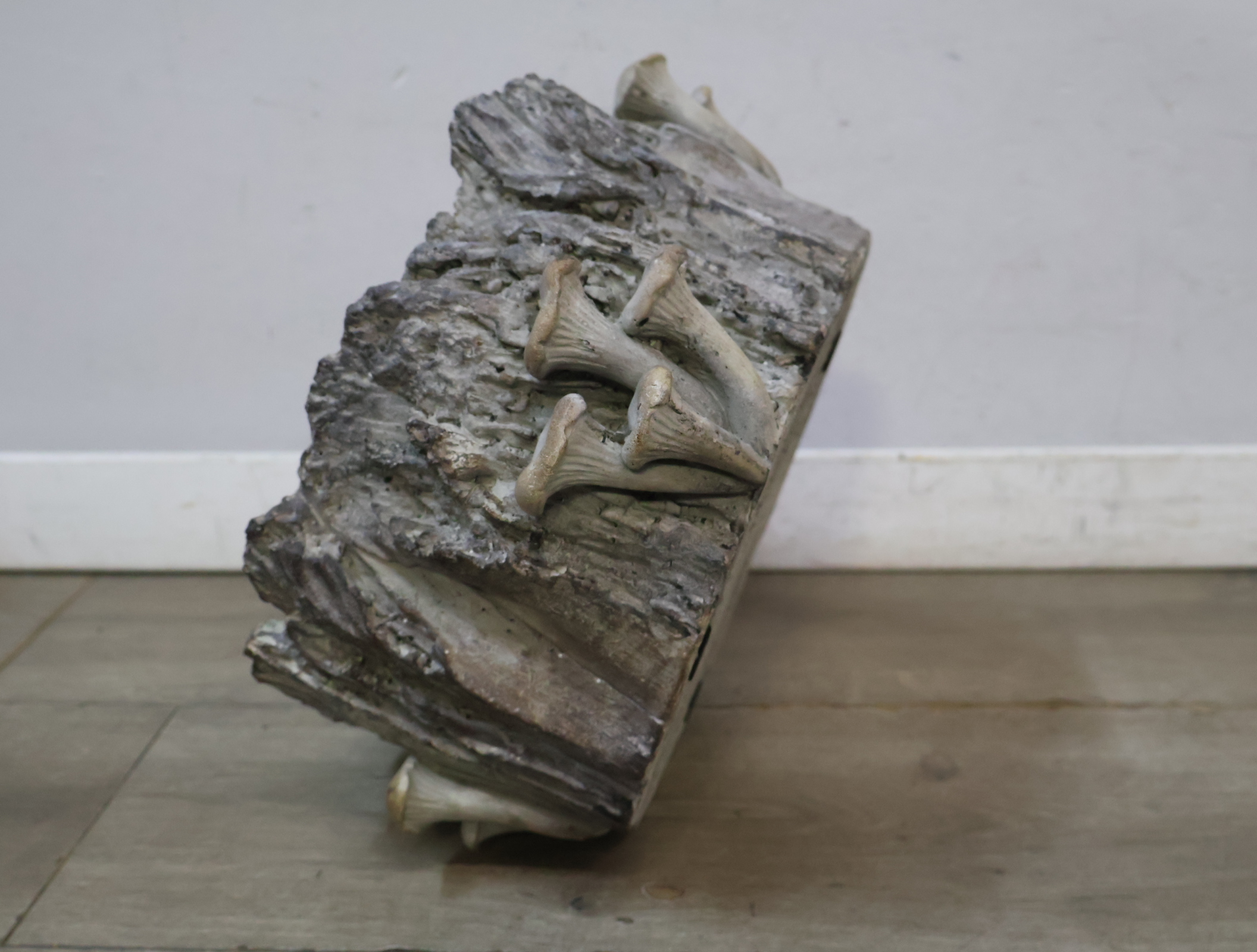 Decoratieve plantenbak boomstronk met paddenstoelen – foto 12 – kavel bij GSD Auctions, Zoeterwoude