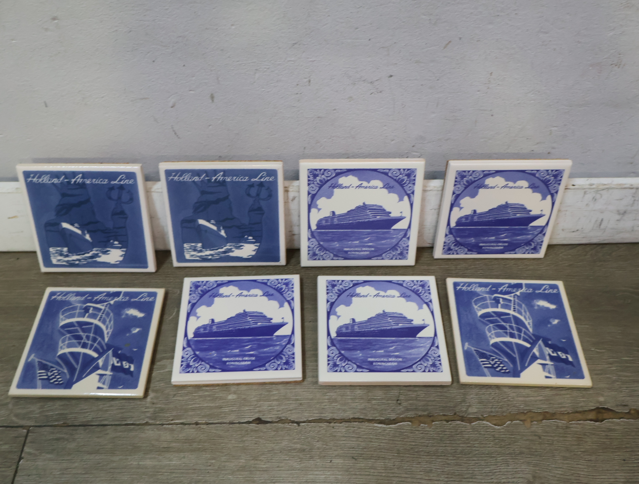 Set Delftsblauwe tegels Holland-America Line – foto 4 – kavel bij GSD Auctions, Zoeterwoude