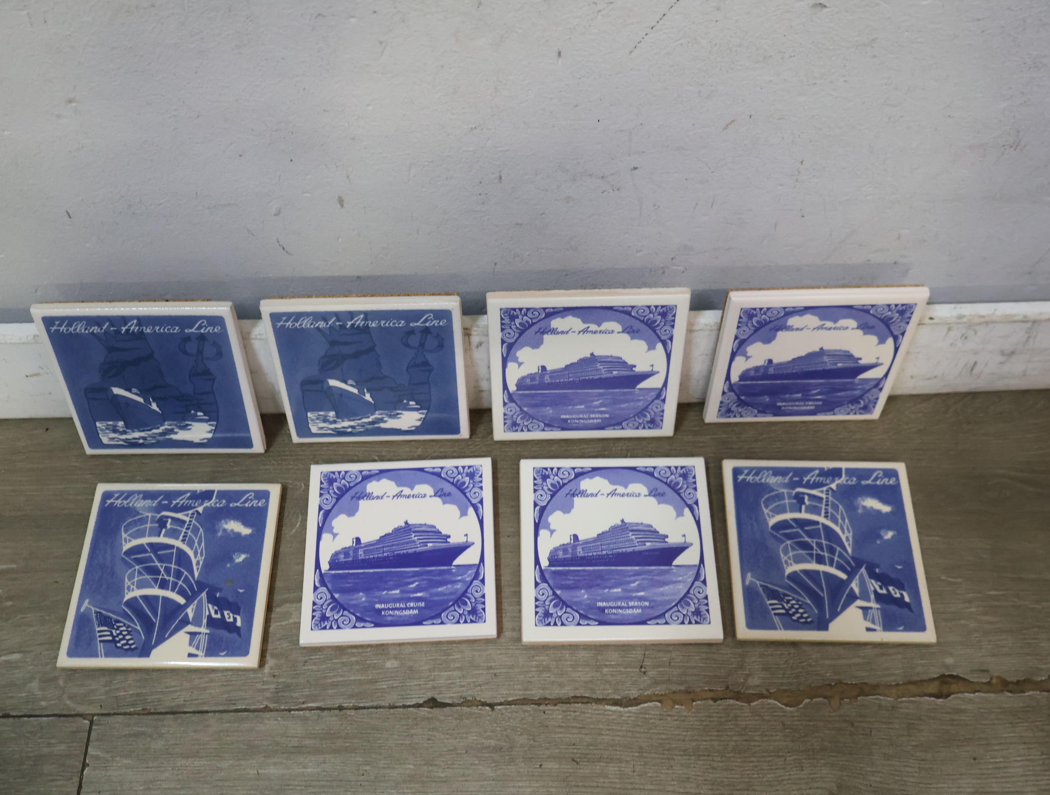 Set Delftsblauwe tegels Holland-America Line – foto 5 – kavel bij GSD Auctions, Zoeterwoude