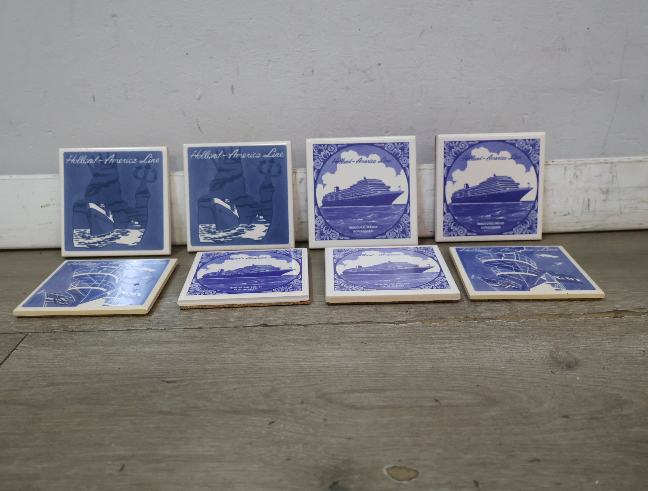 Set Delftsblauwe tegels Holland-America Line – foto 6 – kavel bij GSD Auctions, Zoeterwoude