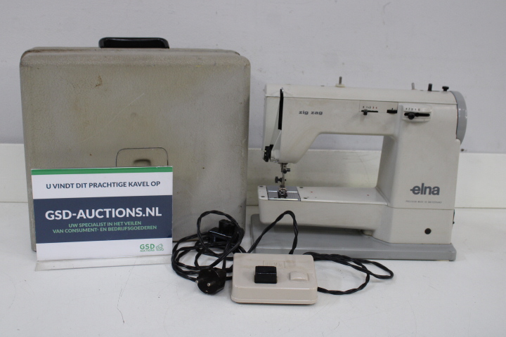 Elna Zig Zag Naaimachine met Koffer – foto 2 – kavel bij GSD Auctions, Zoeterwoude