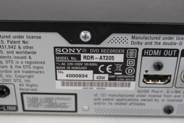 Sony HDD DVD Recorder RDR-HX750 – foto 14 – kavel bij GSD Auctions, Zoeterwoude