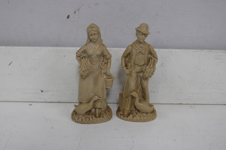 Beeldjes van boer en boerin met eenden – foto 3 – kavel bij GSD Auctions, Zoeterwoude