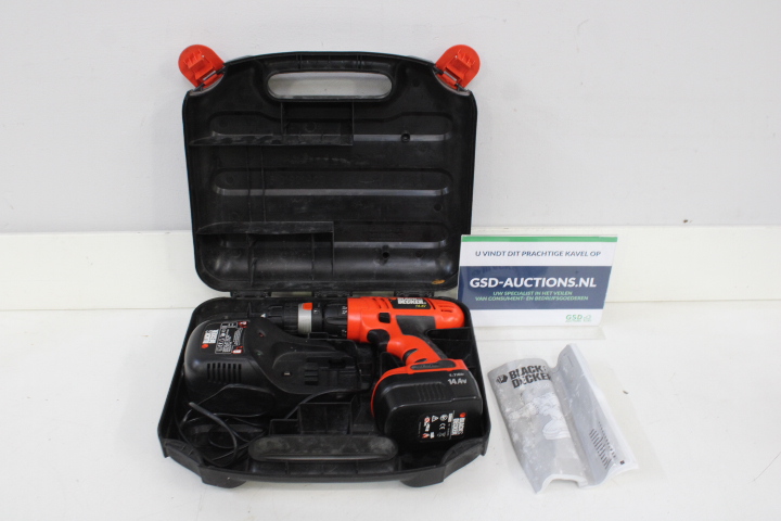 Black & Decker Accuboormachine 14.4V in koffer – foto 2 – kavel bij GSD Auctions, Zoeterwoude