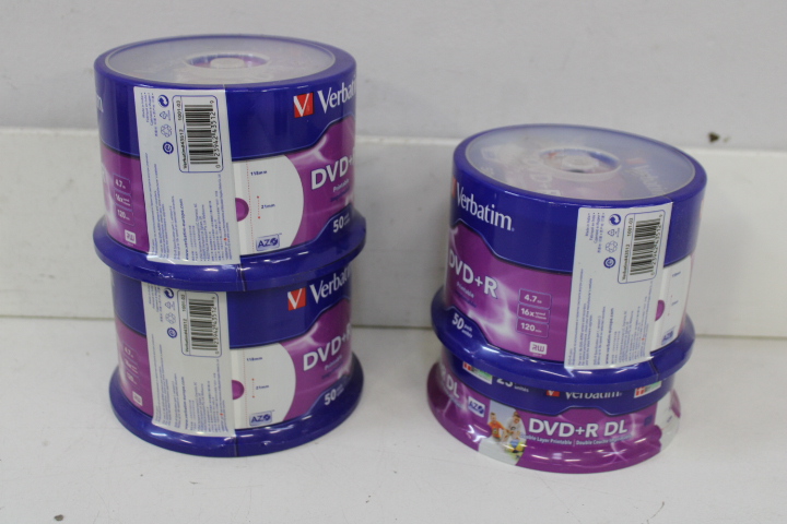 Diverse lege CD-R, DVD-R en DVD+RW schijven in stapels en verpakkingen – foto 14 – kavel bij GSD Auctions, Zoeterwoude
