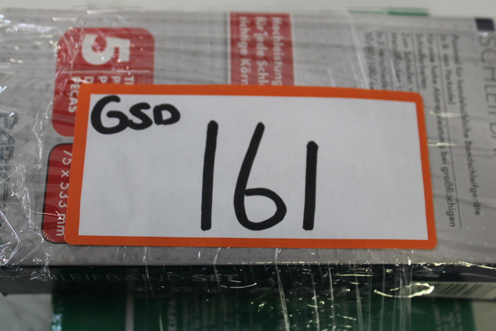 Parkside schuurbandset en schuurpapier set – foto 12 – kavel bij GSD Auctions, Zoeterwoude