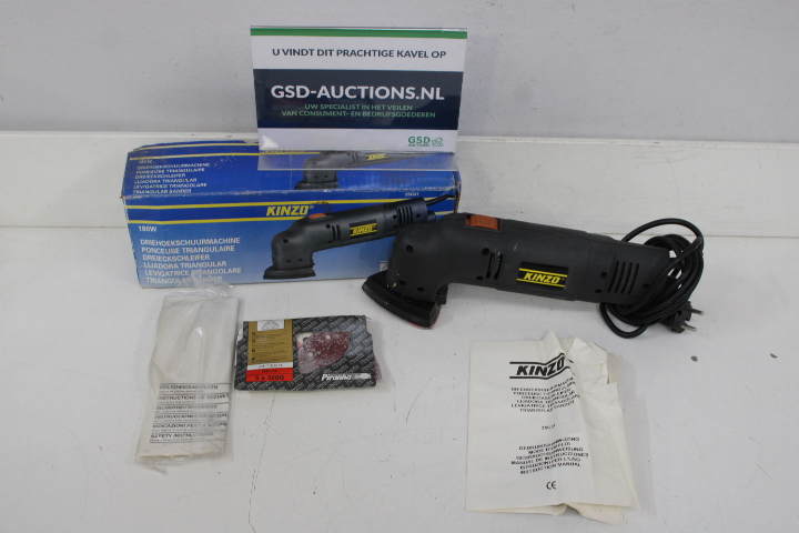Kinzo driehoekschuurmachine 180W – foto 2 – kavel bij GSD Auctions, Zoeterwoude