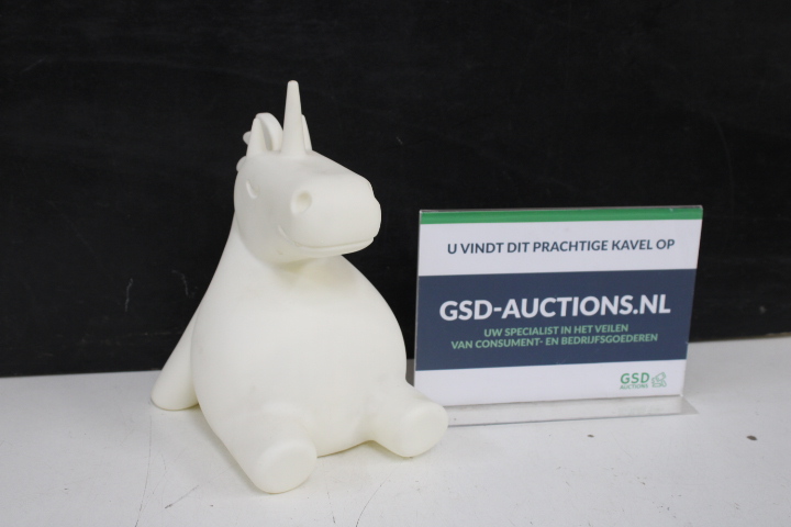 Witte eenhoorn beeld – foto 2 – kavel bij GSD Auctions, Zoeterwoude
