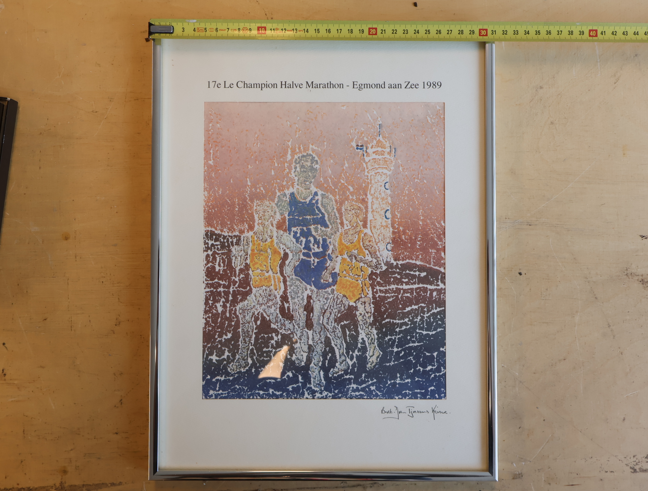 16e Le Champion Halve Marathon - Egmond aan Zee 1989 ingelijste print – foto 6 – kavel bij GSD Auctions, Zoeterwoude