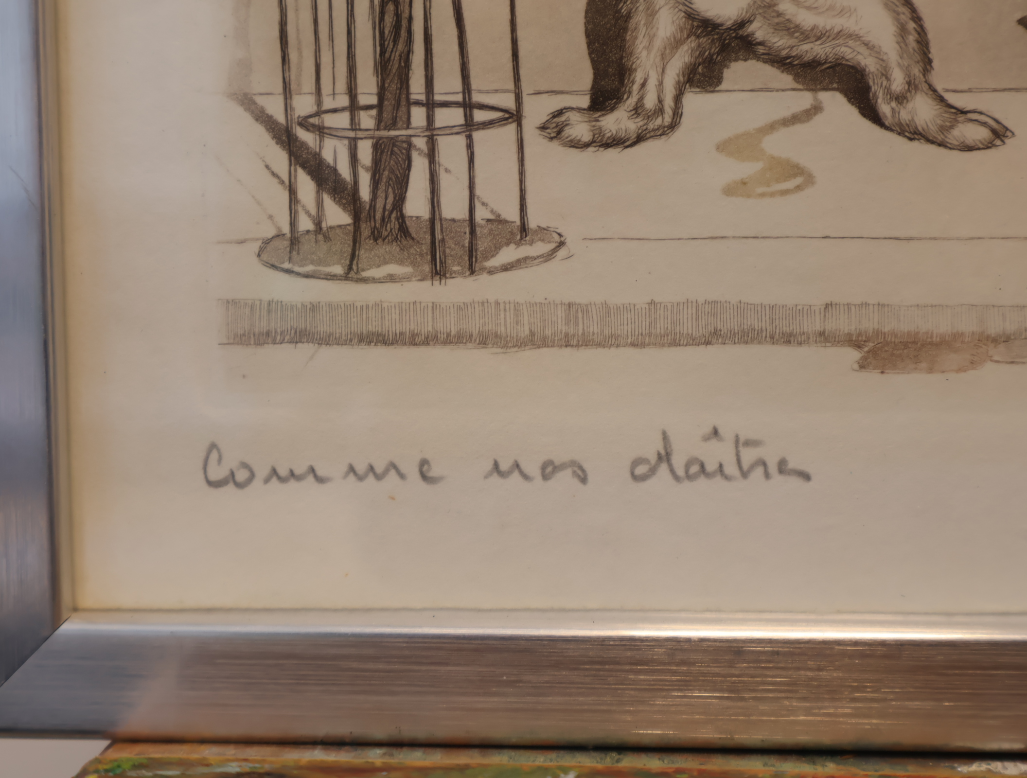 Gesigneerde pentekening van honden – foto 2 – kavel bij GSD Auctions, Zoeterwoude