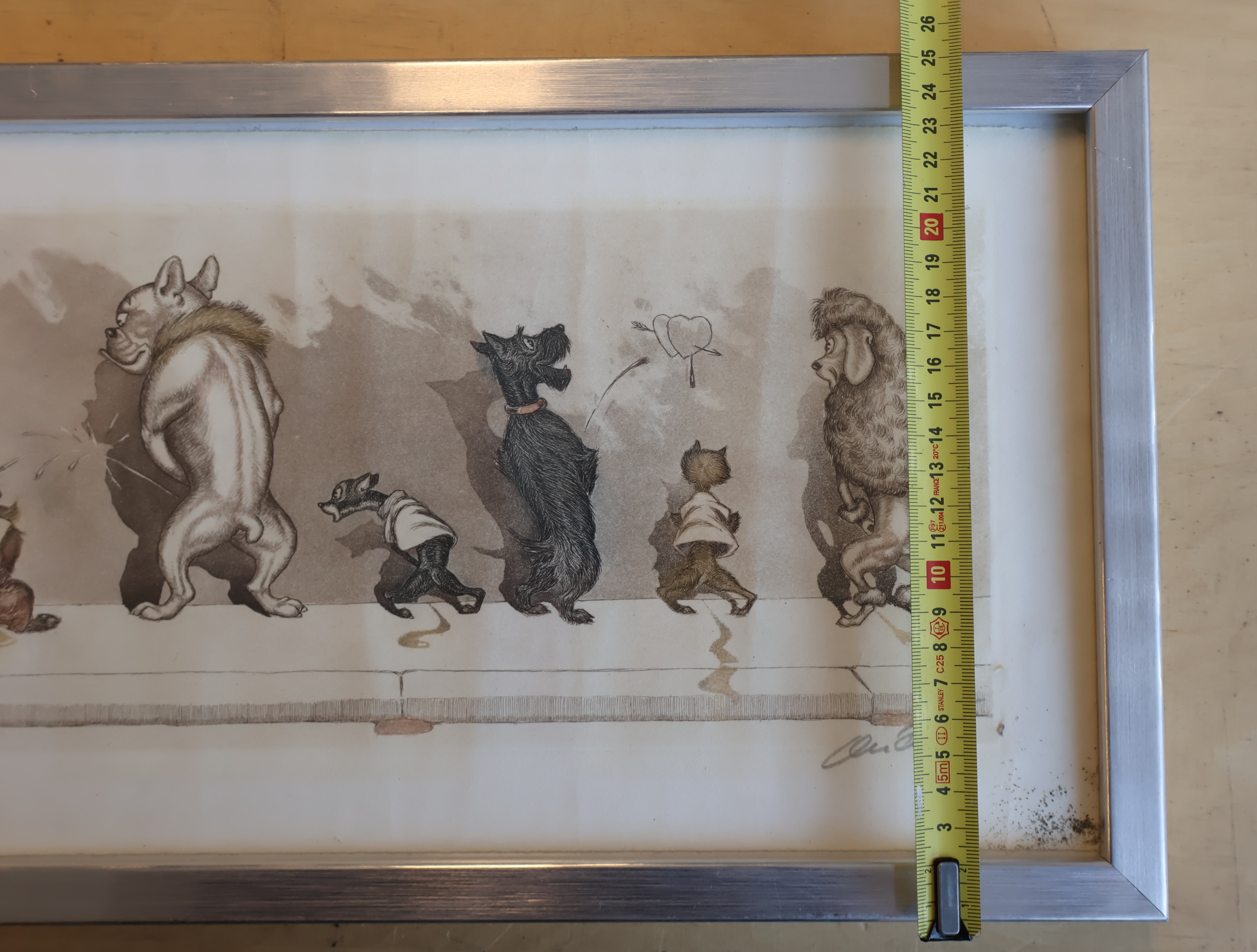 Gesigneerde pentekening van honden – foto 7 – kavel bij GSD Auctions, Zoeterwoude
