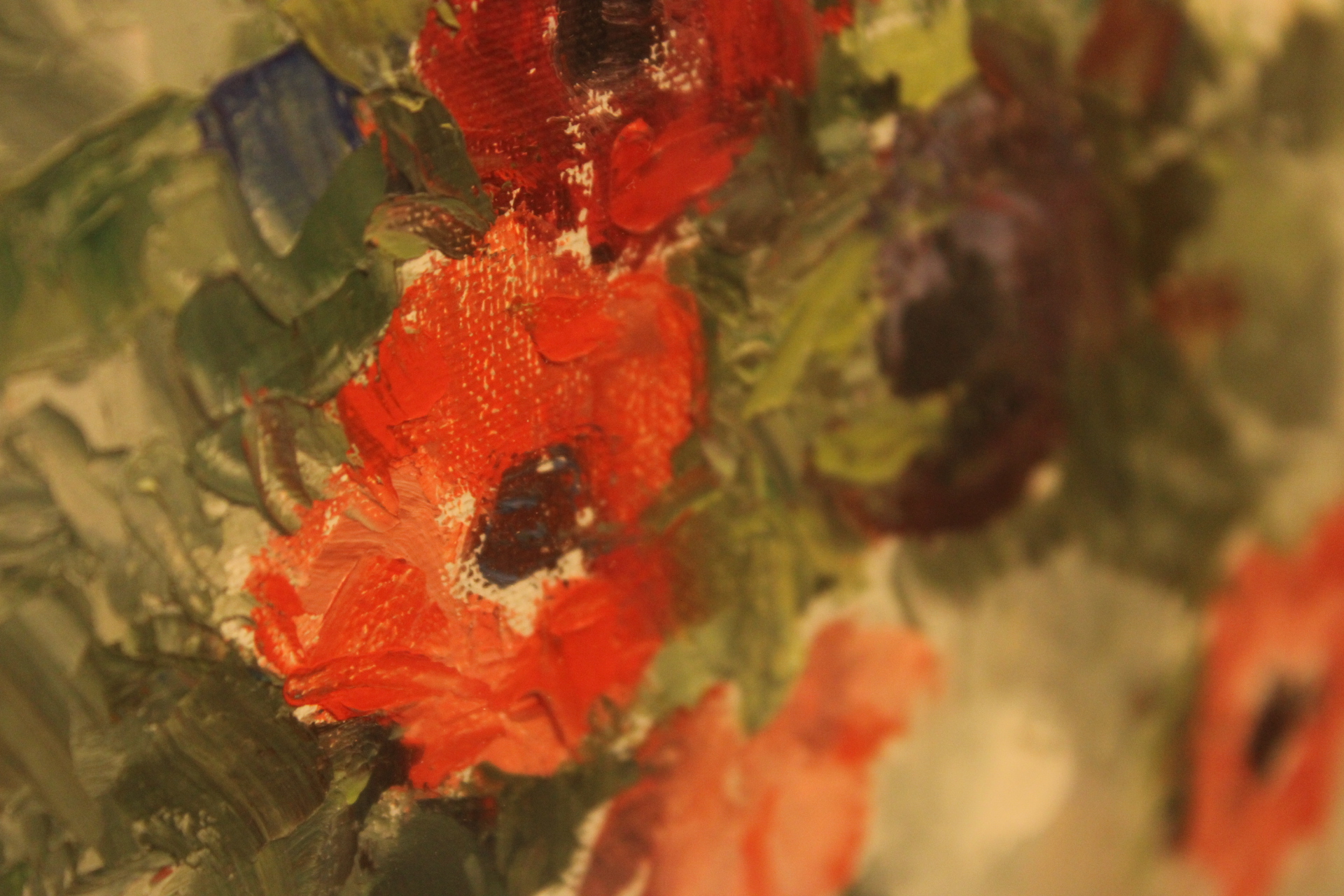Schilderij met kleurrijke bloemen in vaas – foto 6 – kavel bij GSD Auctions, Zoeterwoude