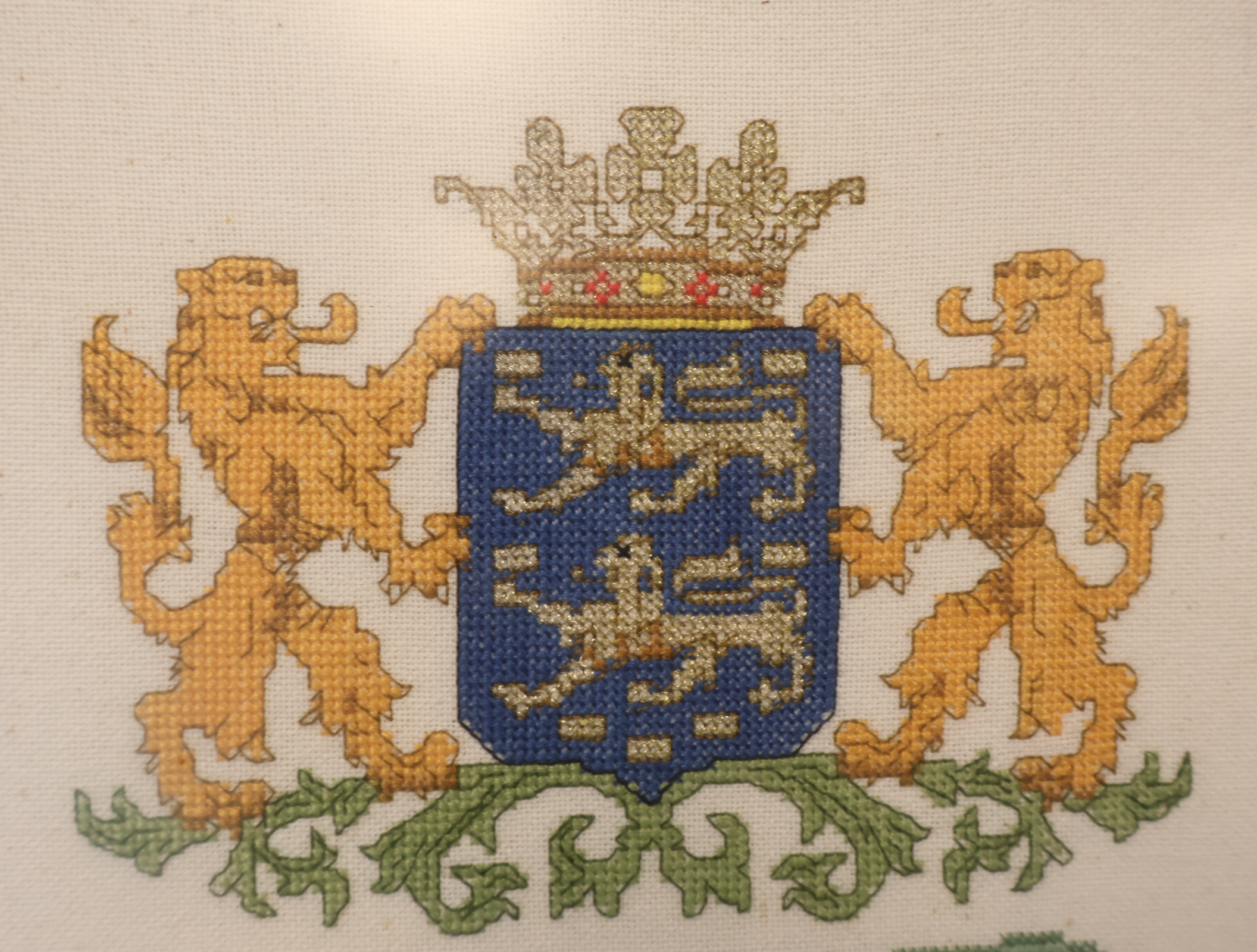 Geborduurde kaart Friese Elfstedentocht 1985-86 – foto 3 – kavel bij GSD Auctions, Zoeterwoude