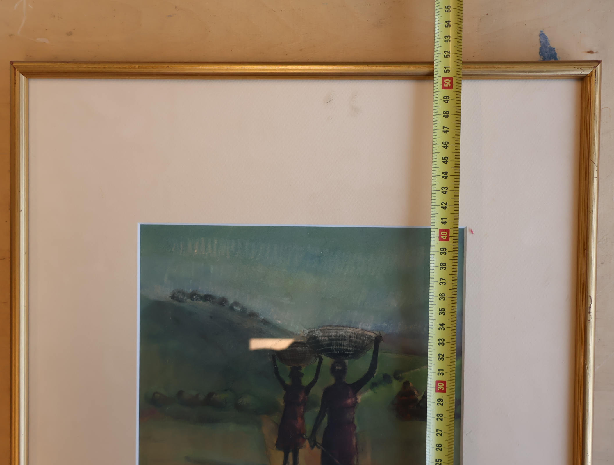 Ingelijste aquarel 'Farah Gabbani 1986' – foto 6 – kavel bij GSD Auctions, Zoeterwoude