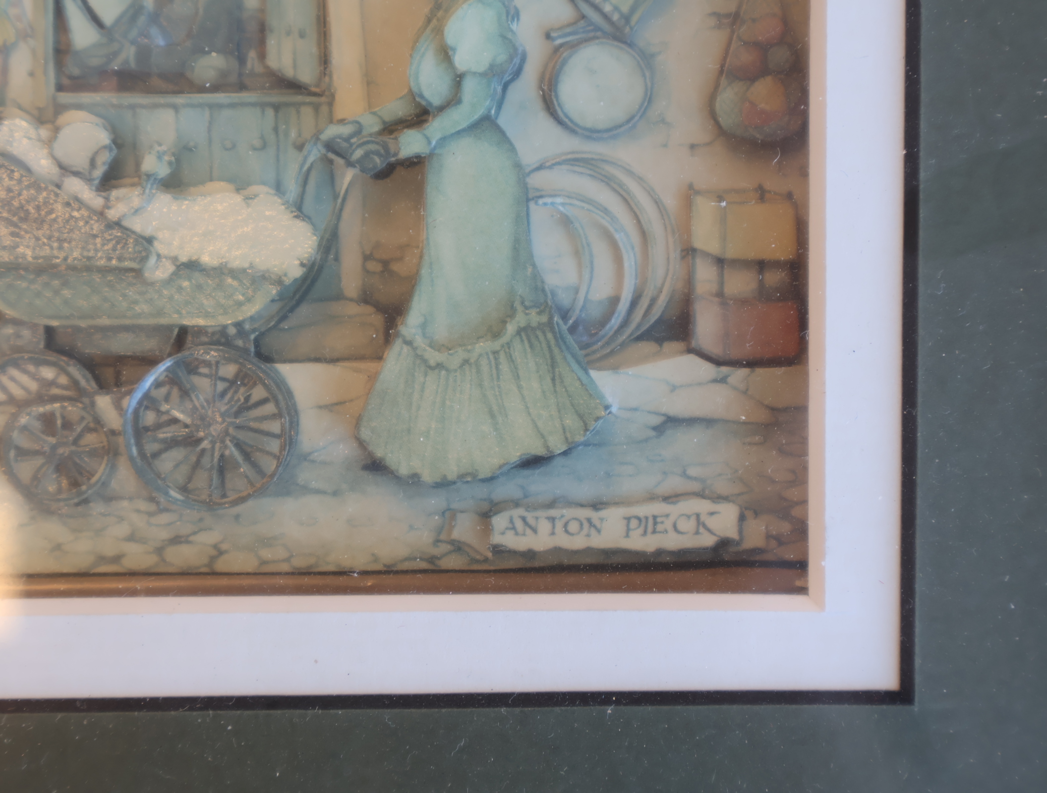 Ingelijste Anton Pieck papercraft 'Children's Toys' – foto 2 – kavel bij GSD Auctions, Zoeterwoude