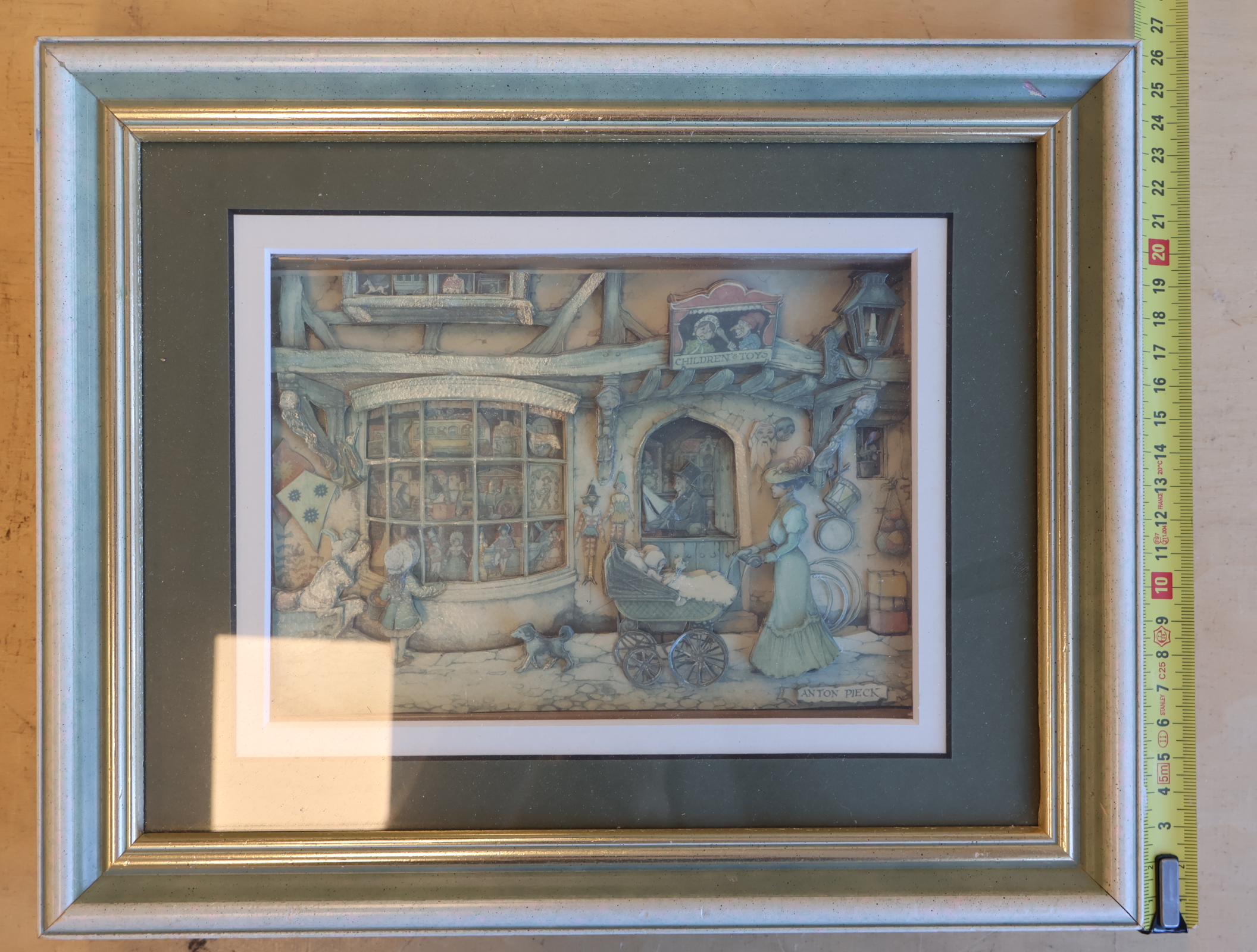 Ingelijste Anton Pieck papercraft 'Children's Toys' – foto 4 – kavel bij GSD Auctions, Zoeterwoude