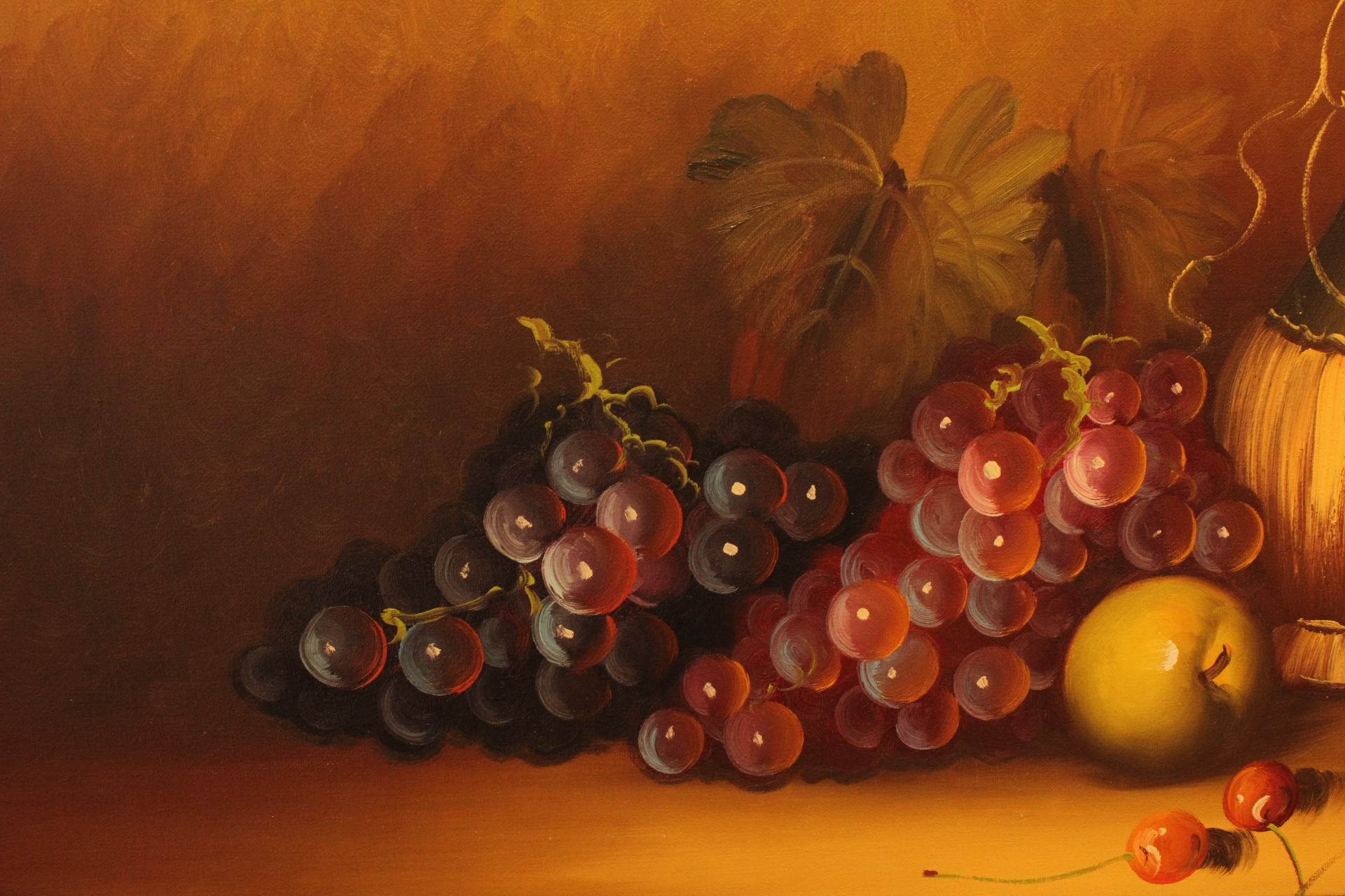 Olieverf stilleven druiven en fruit – foto 2 – kavel bij GSD Auctions, Zoeterwoude