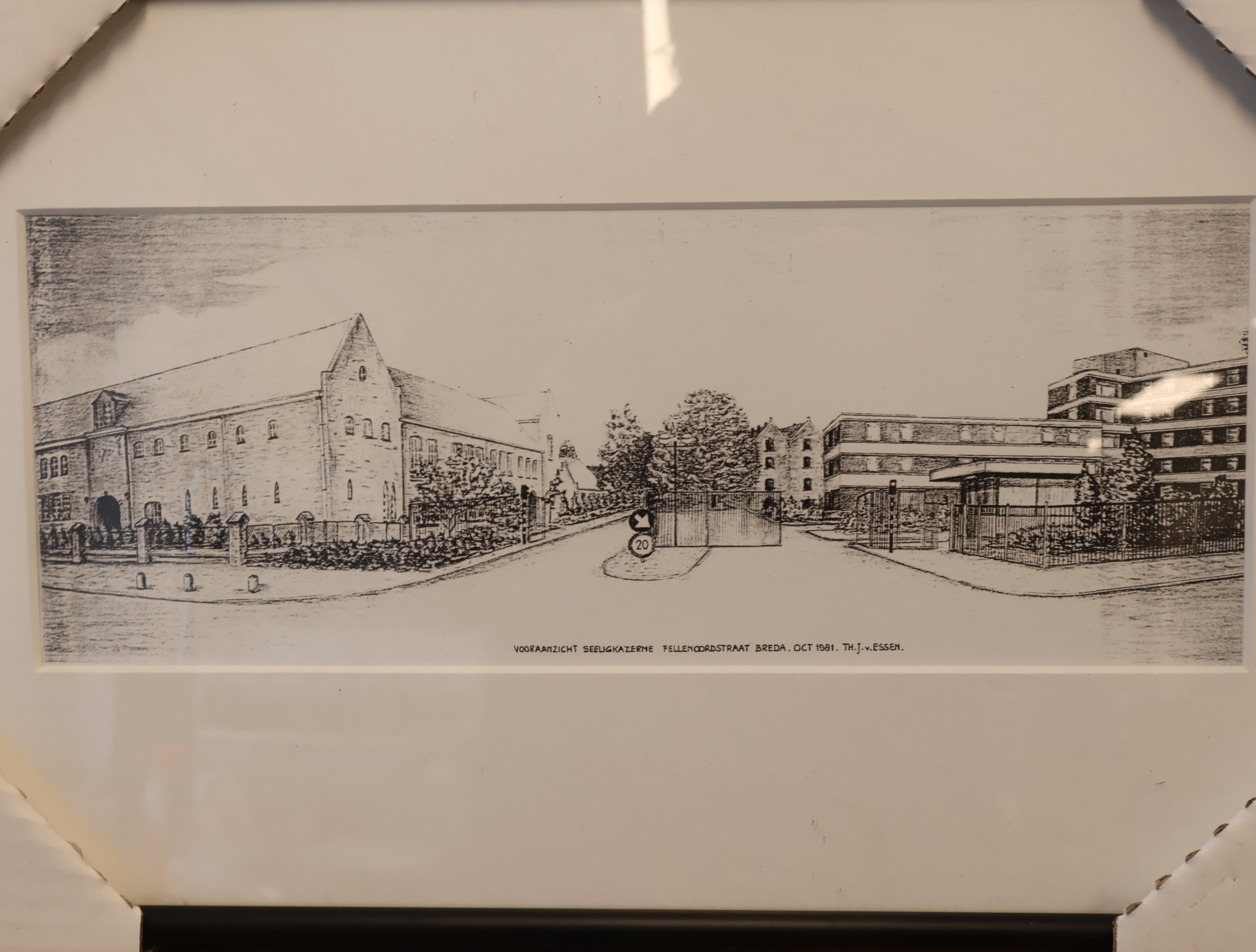 Pentekening Vooraanzicht Pellenkoogstraat Breda 1981 – foto 2 – kavel bij GSD Auctions, Zoeterwoude