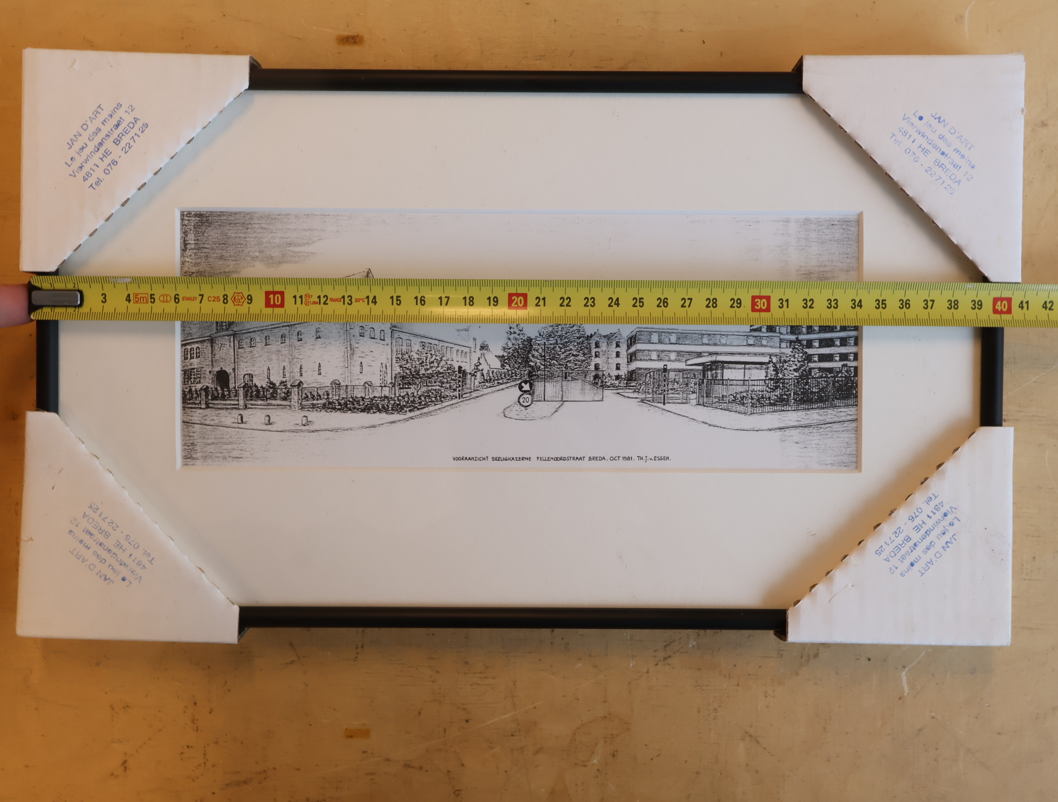 Pentekening Vooraanzicht Pellenkoogstraat Breda 1981 – foto 6 – kavel bij GSD Auctions, Zoeterwoude