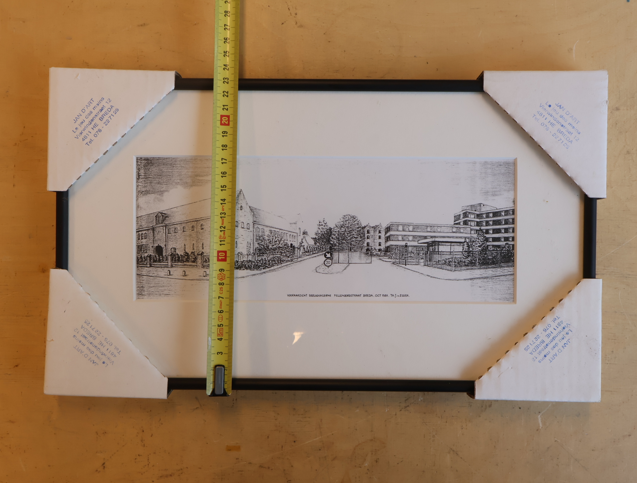 Pentekening Vooraanzicht Pellenkoogstraat Breda 1981 – foto 7 – kavel bij GSD Auctions, Zoeterwoude