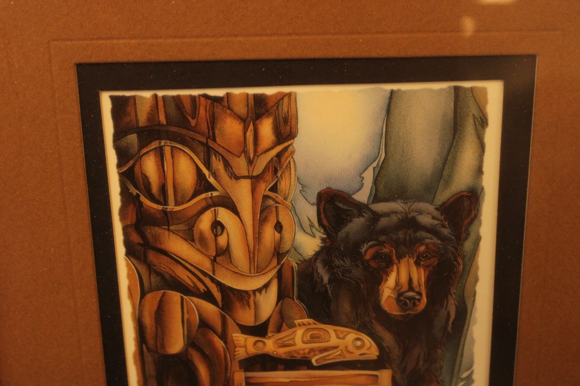 Ingelijste prent 'Gifts of the Salmon People' – foto 2 – kavel bij GSD Auctions, Zoeterwoude