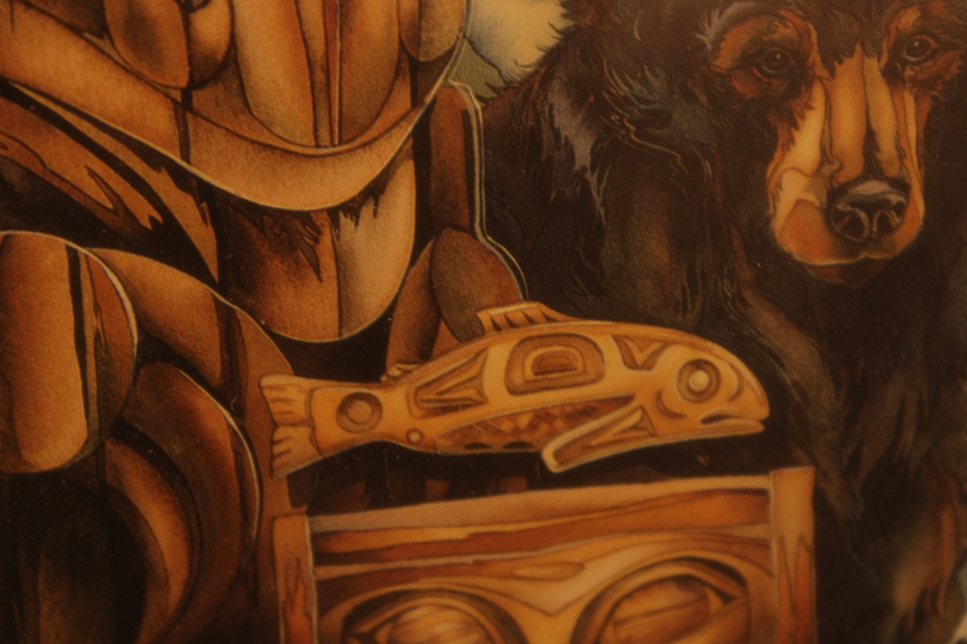 Ingelijste prent 'Gifts of the Salmon People' – foto 4 – kavel bij GSD Auctions, Zoeterwoude