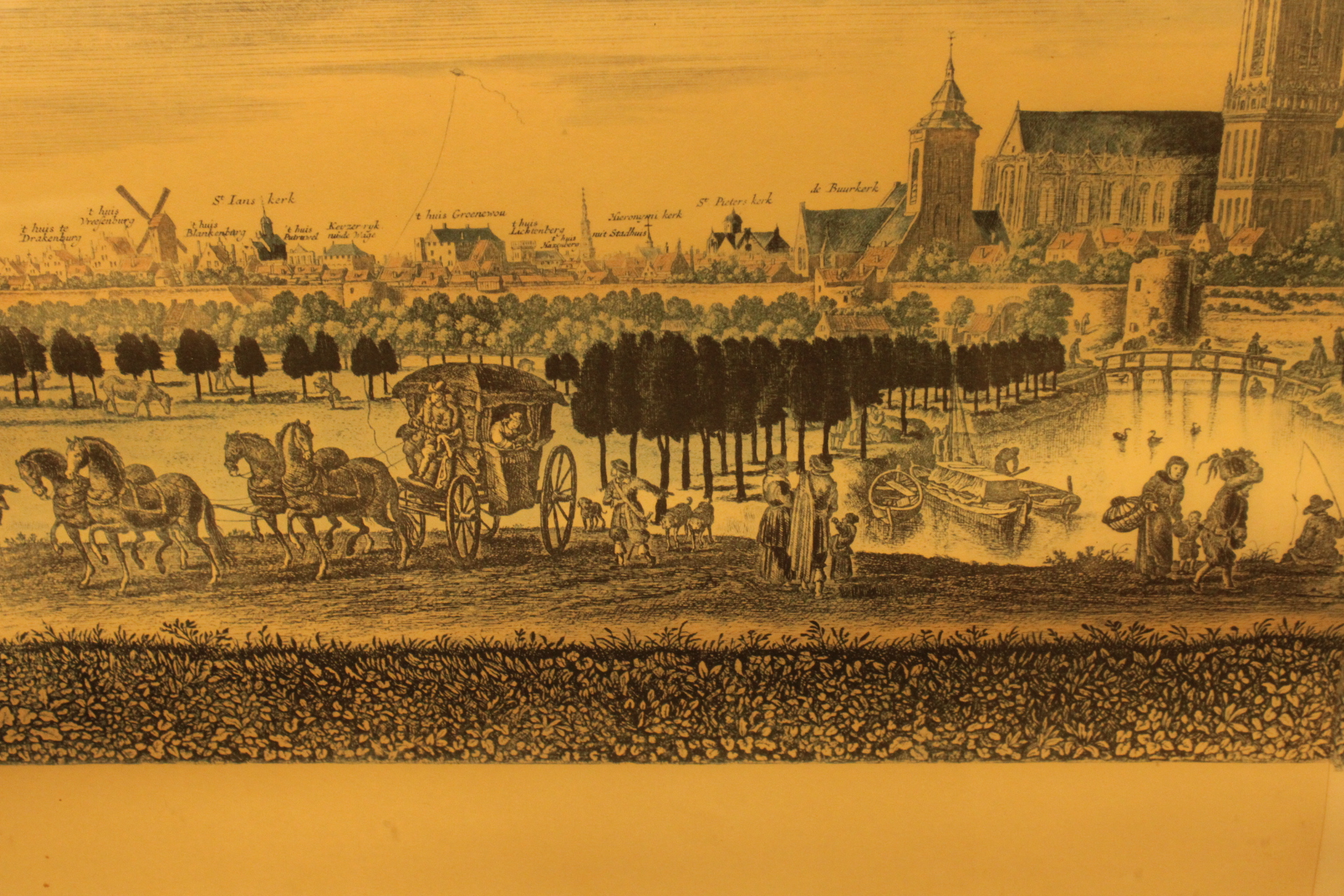 Ingelijst panorama van Utrecht – foto 6 – kavel bij GSD Auctions, Zoeterwoude