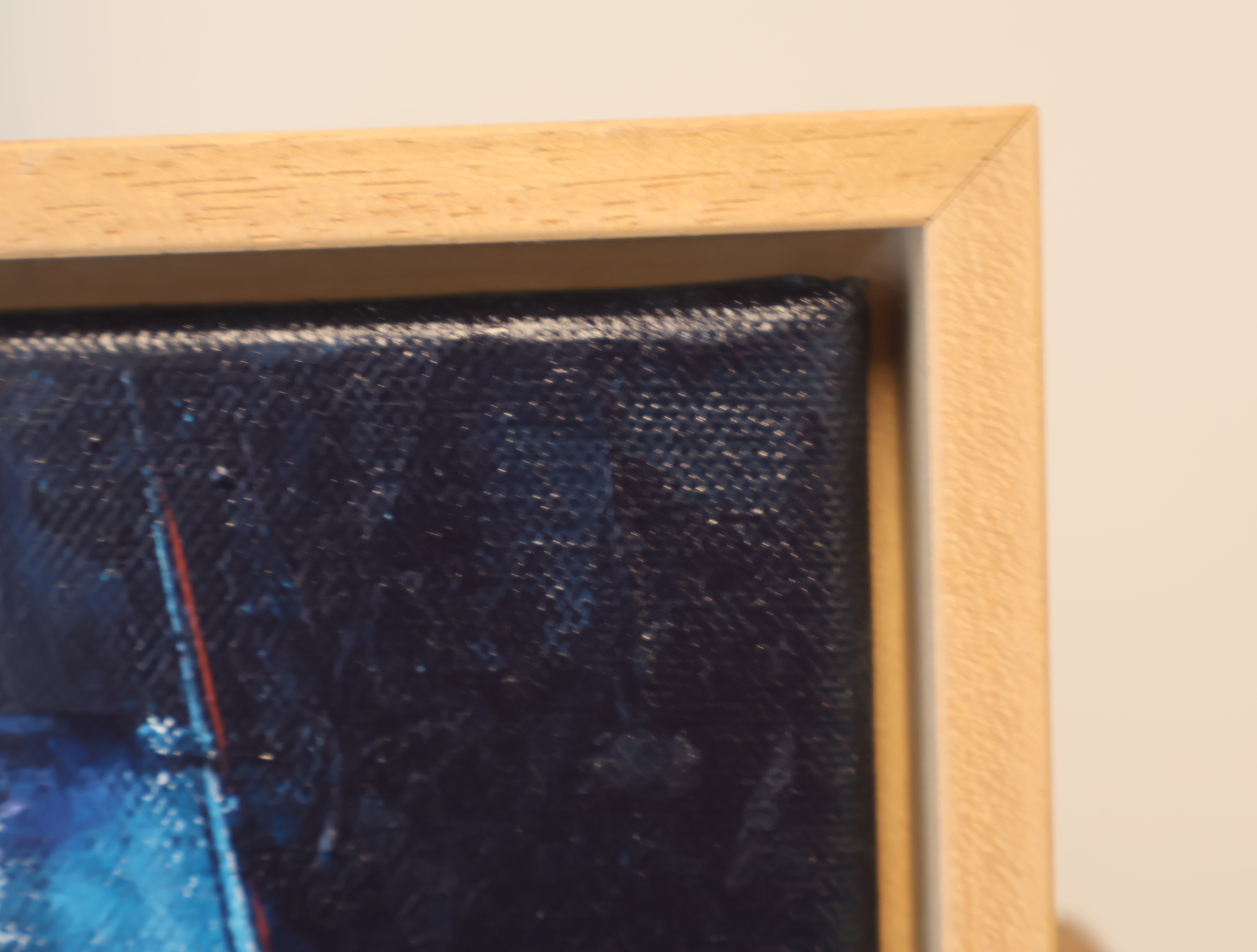 Abstract schilderij in houten lijst – foto 3 – kavel bij GSD Auctions, Zoeterwoude