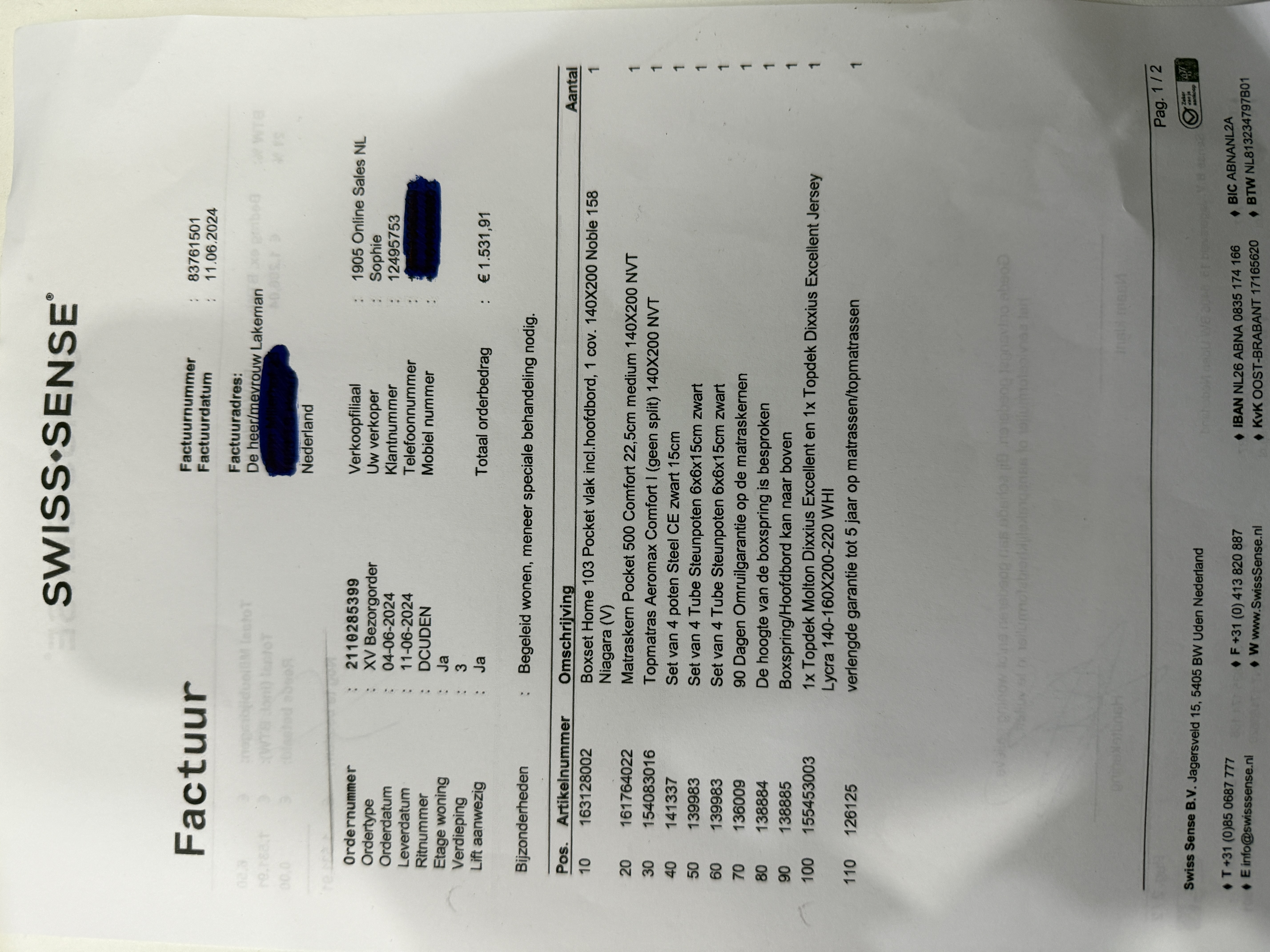 2-Persoons bed - met Garantie – foto 4 – kavel bij GSD Auctions, Zoeterwoude