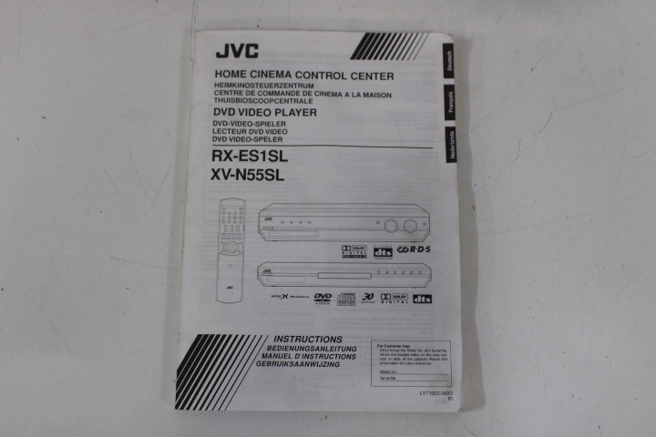 JVC Home Cinema Control Center RX-ES15L XV-N555L DVD speler – foto 4 – kavel bij GSD Auctions, Zoeterwoude