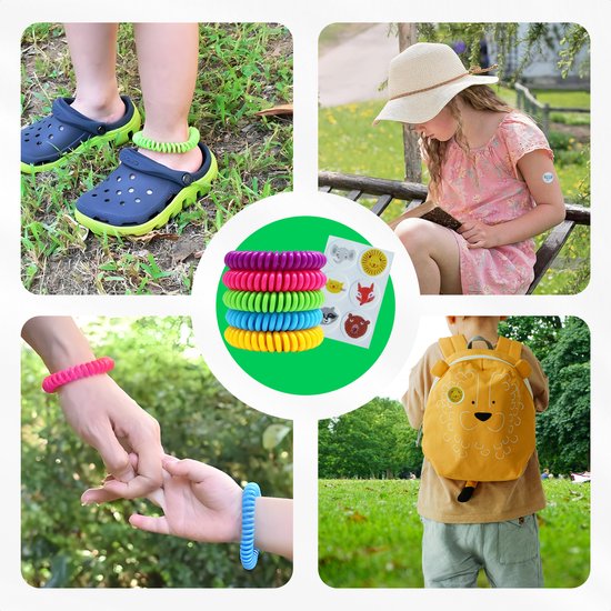 5x Antimuggen armband in trendy kleuren – foto 5 – kavel bij GSD Auctions, Zoeterwoude