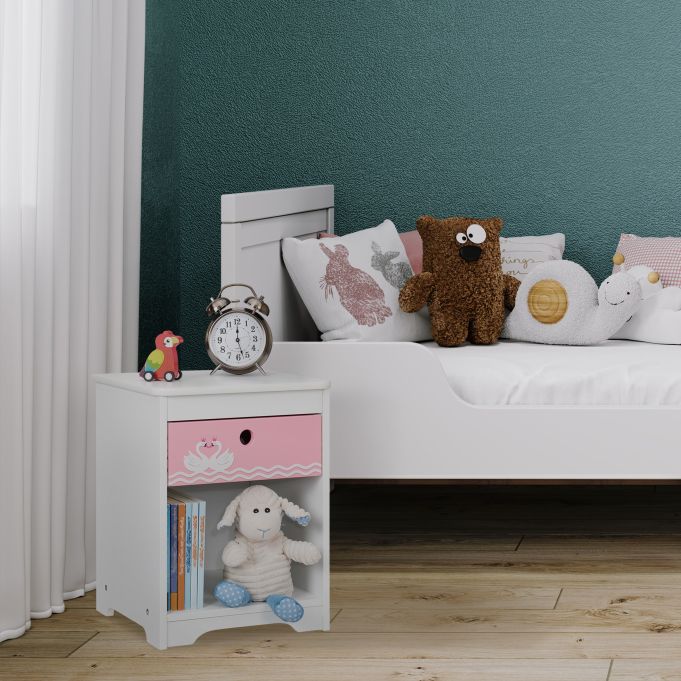 Nachtkastje voor de kinderkamer zwaan(414) – foto 4 – kavel bij GSD Auctions, Zoeterwoude