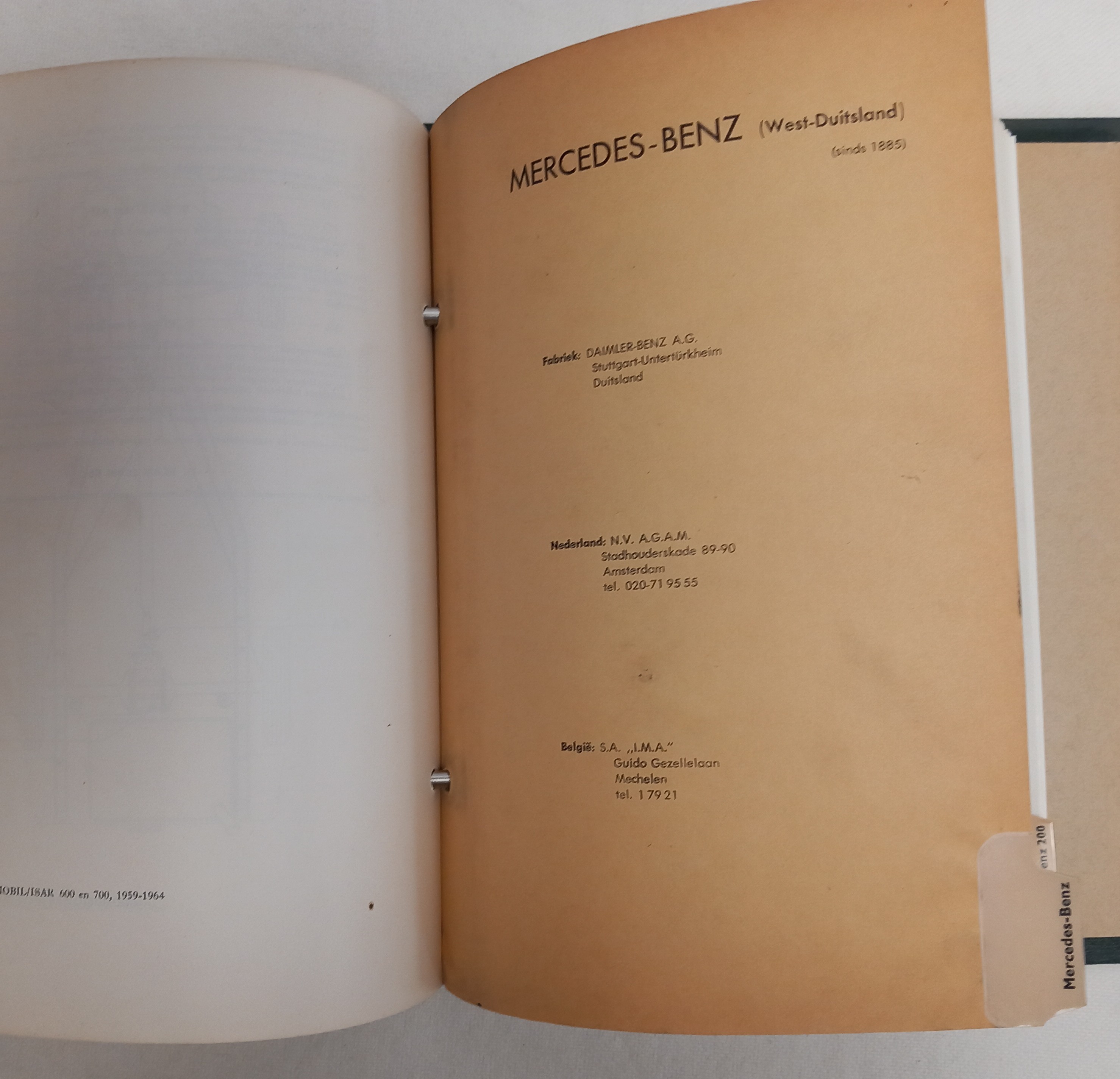 Autotechnisch handboek BMW/Glas?Mercedes – foto 8 – kavel bij GSD Auctions, Zoeterwoude